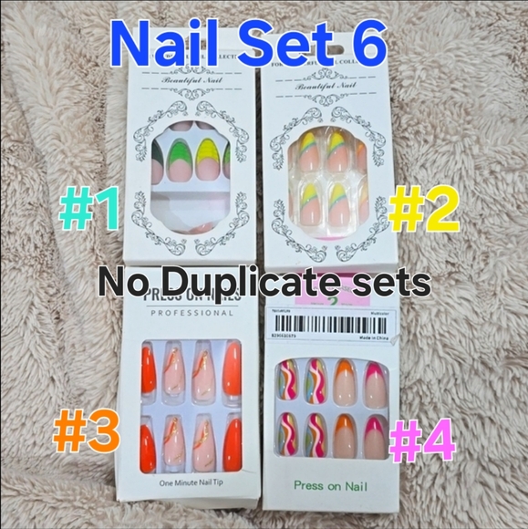 MEDIUM Length Press on Nails-3 for $10 Mix and match-See Description - Picture 7 of 8